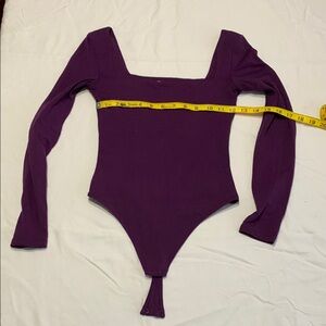 Babaton Purple Long Sleeve Bodysuit